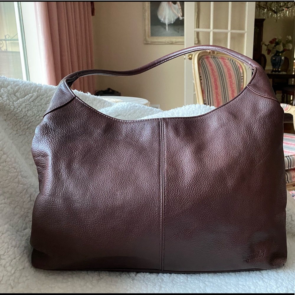 Tignanello Brown Leather Hobo Bag